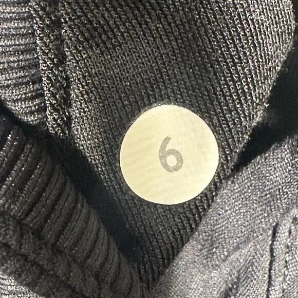 Lululemon Dance Studio Cropped Pants Women’s 6 Black Wide Leg Baggy 20” Inseam - Picture 6 of 8